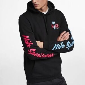 Nike Hoodie South Beach Black Pullover Long Sleeve Men's Size Medium